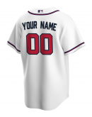 Men's Atlanta Braves Nike White Home Replica Custom Jersey