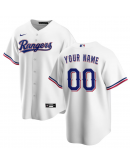 Men's Texas Rangers Nike White Home Replica Custom Jersey