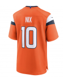 Men's Denver Broncos Bo Nix Nike Orange Player Game Jersey