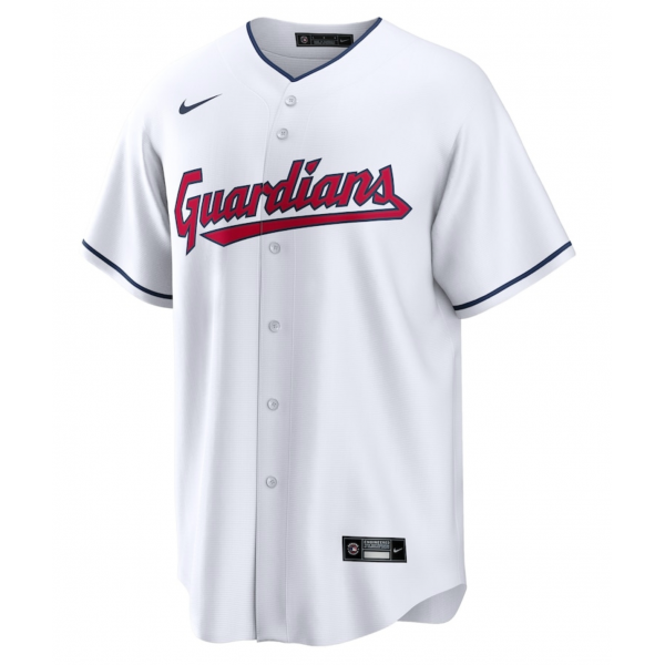 Men's Cleveland Guardians Nike White Replica Custom Jersey