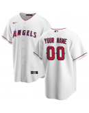 Men's Los Angeles Angels Nike White Home Replica Custom Jersey