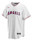 Men's Los Angeles Angels Nike White Home Replica Custom Jersey