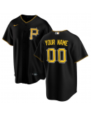 Men's Pittsburgh Pirates Nike Black Alternate Replica Custom Jersey