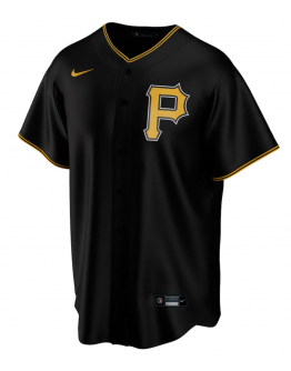 Men's Pittsburgh Pirates Nike Black Alternate Replica Custom Jersey