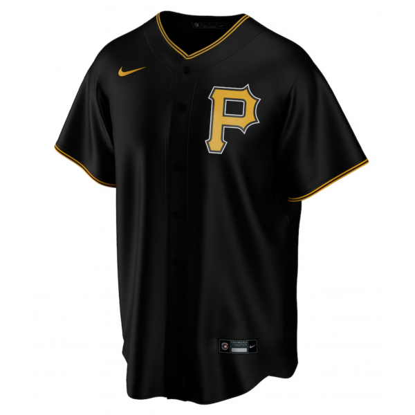 Men's Pittsburgh Pirates Nike Black Alternate Replica Custom Jersey