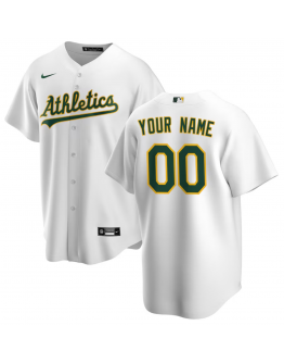 Men's Athletics Nike White Home Replica Custom Jersey