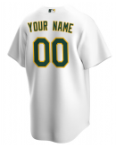 Men's Athletics Nike White Home Replica Custom Jersey