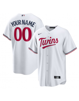 Men's Minnesota Twins Nike White Home Replica Custom Jersey