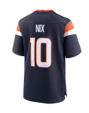 Men's Denver Broncos Bo Nix Nike Navy Alternate Game Jersey