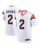 Men's Denver Broncos Patrick Surtain II Nike White Mile High Collection Game Jersey