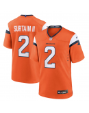 Men's Denver Broncos Patrick Surtain II Nike Orange Mile High Collection Game Jersey