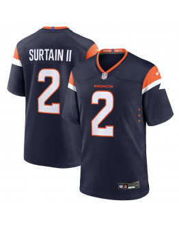 Men's Denver Broncos Patrick Surtain II Nike Navy Mile High Collection Alternate Game Jersey