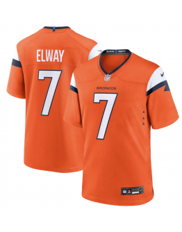 Men's Denver Broncos John Elway Nike Orange Mile High Collection Retired Player Game Jersey