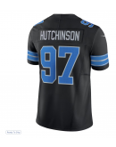 Men's Detroit Lions Aidan Hutchinson Nike Black 2nd Alternate Vapor F.U.S.E. Limited Jersey