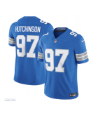 Men's Detroit Lions Aidan Hutchinson Nike Blue Vapor F.U.S.E. Limited Jersey