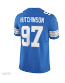 Men's Detroit Lions Aidan Hutchinson Nike Blue Vapor F.U.S.E. Limited Jersey