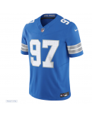 Men's Detroit Lions Aidan Hutchinson Nike Blue Vapor F.U.S.E. Limited Jersey