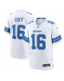 Men's Detroit Lions Jared Goff Nike White Game Jersey