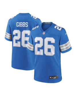 Men's Detroit Lions Jahmyr Gibbs Nike Blue Game Jersey