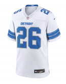 Men's Detroit Lions Jahmyr Gibbs Nike White Game Jersey