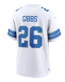 Men's Detroit Lions Jahmyr Gibbs Nike White Game Jersey