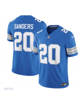 Men's Detroit Lions Barry Sanders Nike Blue Vapor F.U.S.E. Limited Jersey