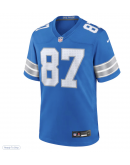 Men's Detroit Lions Sam LaPorta Nike Blue Game Jersey