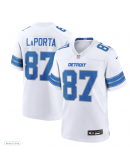 Men's Detroit Lions Sam LaPorta Nike White White Game Jersey