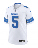 Men's Detroit Lions David Montgomery Nike White Game Jersey