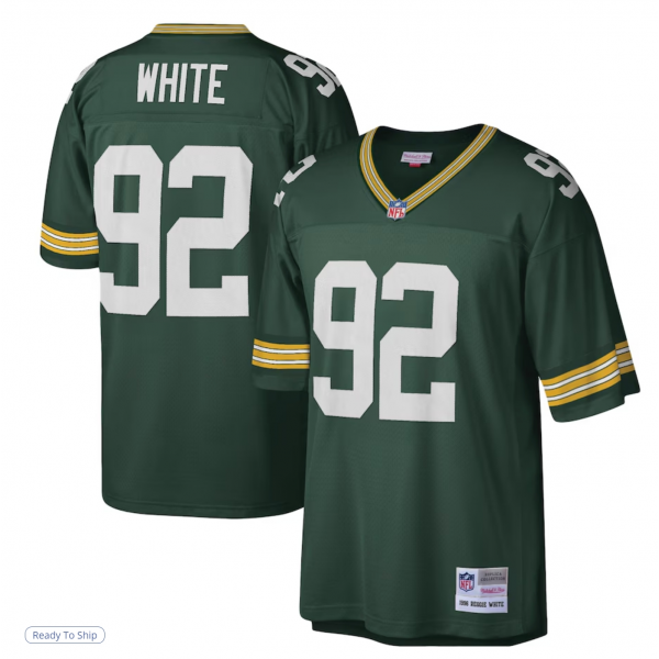 Men's Green Bay Packers Reggie White Mitchell & Ness Green Legacy Replica Jersey