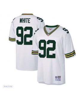 Men's Green Bay Packers Reggie White Mitchell & Ness White Legacy Replica Jersey