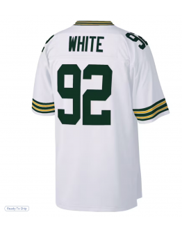 Men's Green Bay Packers Reggie White Mitchell & Ness White Legacy Replica Jersey