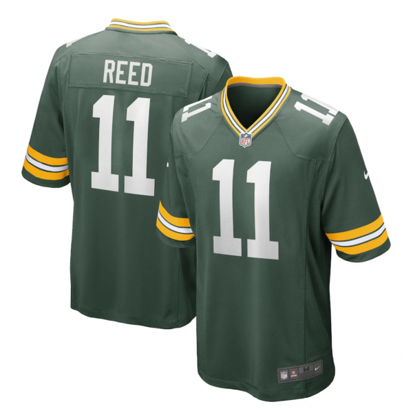 Men's Green Bay Packers Jayden Reed Nike Green Game Jersey