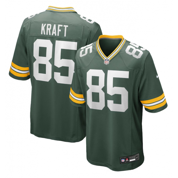 Men's Green Bay Packers Tucker Kraft Nike Green Game Jersey