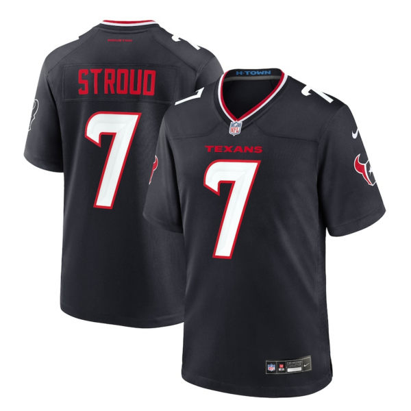 Men's Houston Texans C.J. Stroud Nike Navy Game Jersey