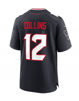 Men's Houston Texans Nico Collins Nike Navy Game Jersey