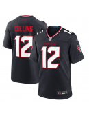 Men's Houston Texans Nico Collins Nike Navy Game Jersey