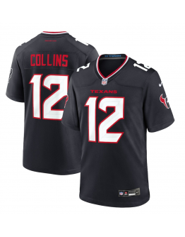 Men's Houston Texans Nico Collins Nike Navy Game Jersey