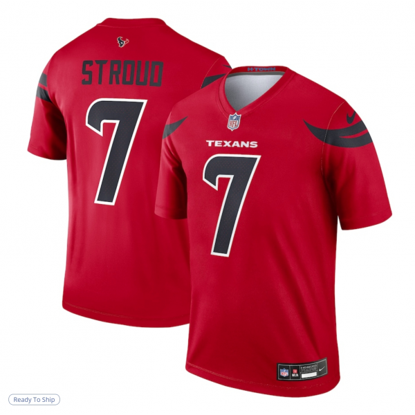 Men's Houston Texans C.J. Stroud Nike Red Alternate Legend Player Performance Top