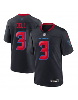 Men's Houston Texans Tank Dell Nike Navy 2nd Alternate Game Jersey