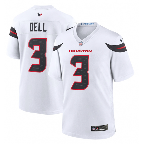 Men's Houston Texans Tank Dell Nike White Game Jersey