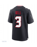 Men's Houston Texans Tank Dell Nike Navy Game Jersey