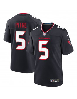 Men's Houston Texans Jalen Pitre Nike Navy Game Jersey