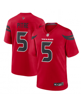 Men's Houston Texans Jalen Pitre Nike Red Alternate Game Jersey