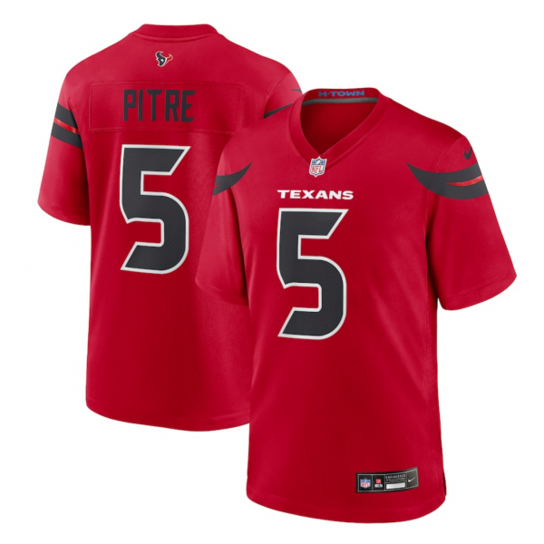 Men's Houston Texans Jalen Pitre Nike Red Alternate Game Jersey