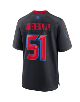 Men's Houston Texans Will Anderson Jr. Nike Navy 2nd Alternate Game Jersey