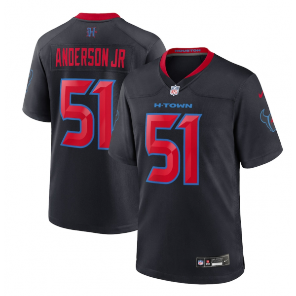 Men's Houston Texans Will Anderson Jr. Nike Navy 2nd Alternate Game Jersey