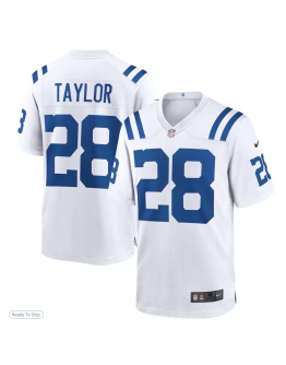 Men's Indianapolis Colts Jonathan Taylor Nike White Game Jersey