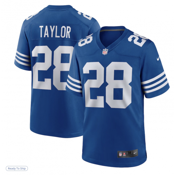 Men's Indianapolis Colts Jonathan Taylor Nike Royal Alternate Game Jersey