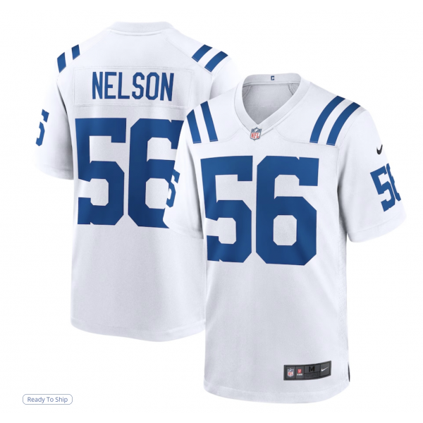 Men's Indianapolis Colts Quenton Nelson Nike White Game Player Jersey